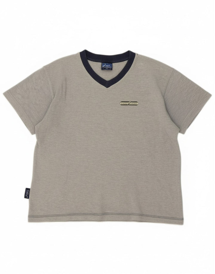 ASICS Boys T-Shirt Top 11-12 Years XL  Grey Cotton