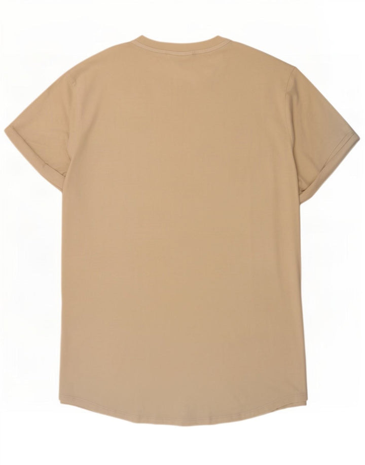 T-shirt męski G-Star, duży, beżowy, bawełniany