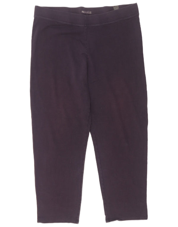 Legginsy damskie Marks & Spencer UK 22 3XL Granatowe, bawełniane