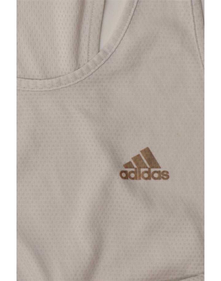 Adidas Męska Kamizelka Climalite Duża Biała