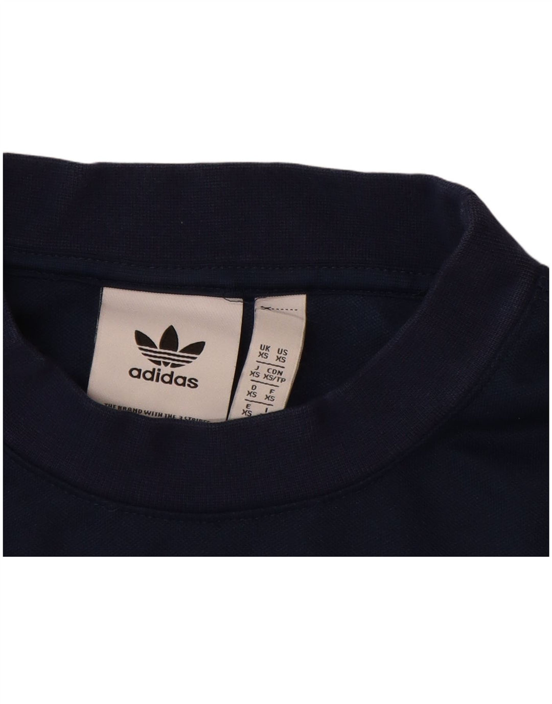 Męska bluza z grafiką ADIDAS, sweter XS, granatowa, bawełniana