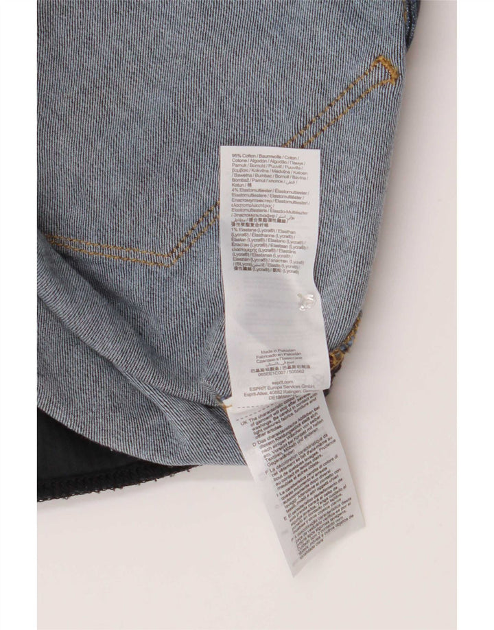 Damskie spodenki jeansowe Esprit W28 Średni granatowy, bawełniany