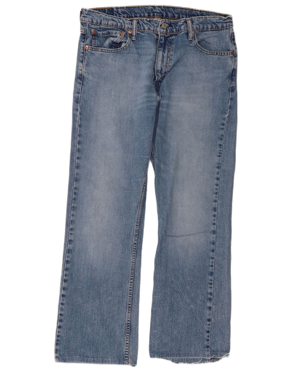 Męskie dżinsy Levi's 527 Bootcut W38 L29 Niebieska bawełna