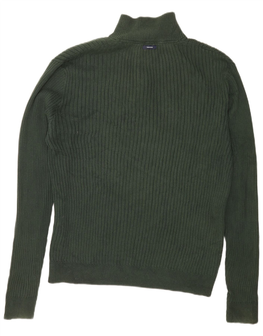 Męski sweter zapinany na guziki Nautica, duży, zielony, bawełniany