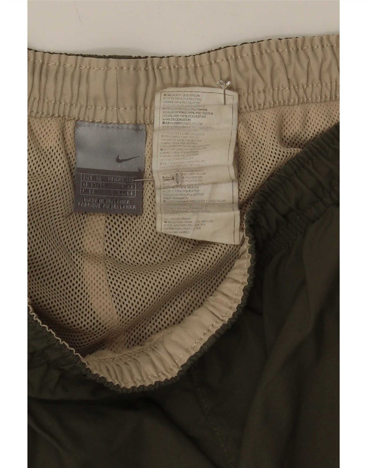 Męskie spodnie dresowe Nike Capri XL, zielone, poliestrowe