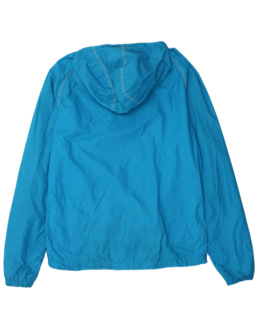 Męska kurtka przeciwdeszczowa z kapturem Jack & Jones UK 36 Small Blue Nylon