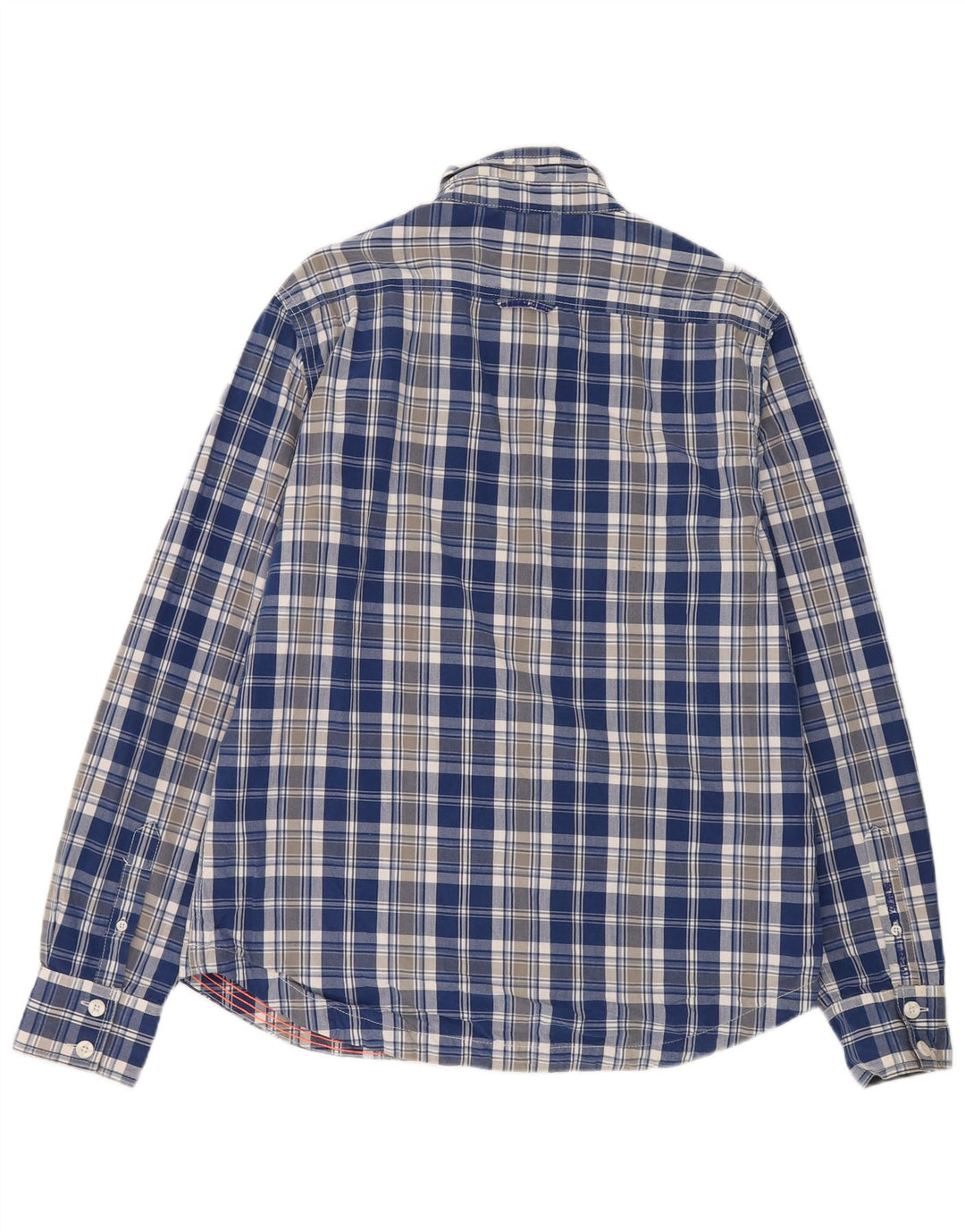 Koszula męska Superdry 2XL, bawełniana niebieska kratka