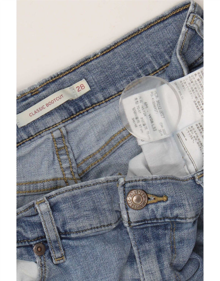 Damskie klasyczne jeansy Bootcut Levi's W28 L32 Niebieska bawełna