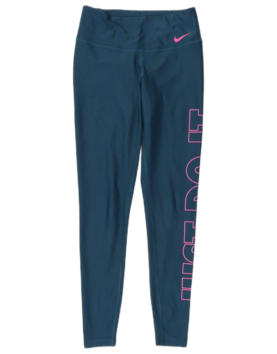Damskie legginsy Nike Dri Fit Graphic UK 6 XS Niebieskie, poliestrowe
