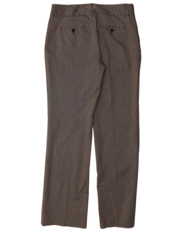 Damskie proste spodnie chino ZARA EU 44 XL W34 L35 Szare prążki