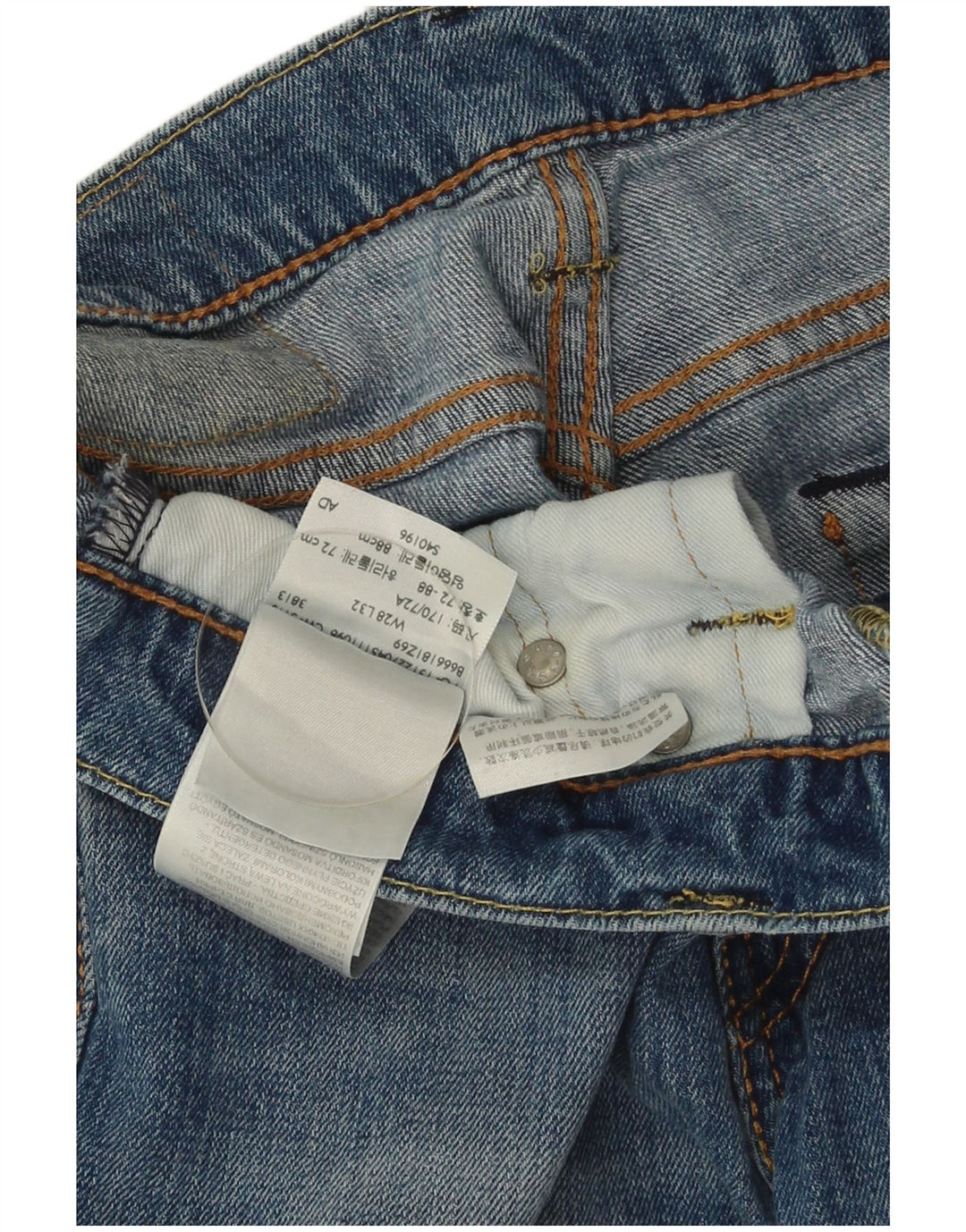 Męskie jeansy Levi's 511 Slim W28 L32 Niebieska bawełna
