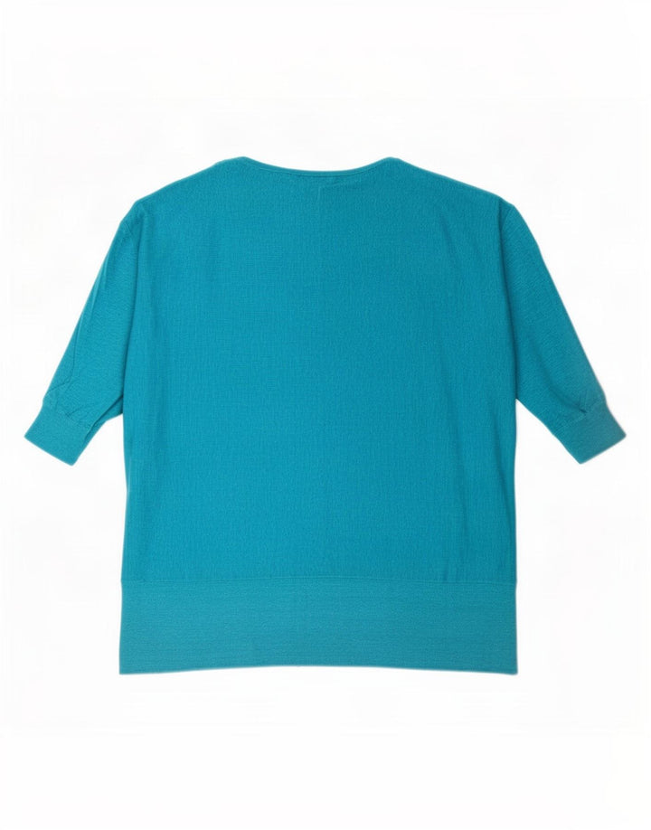 Damska bluzka oversize z rękawem 1/2 Phase Eight, UK 14, średnia niebieska pościel