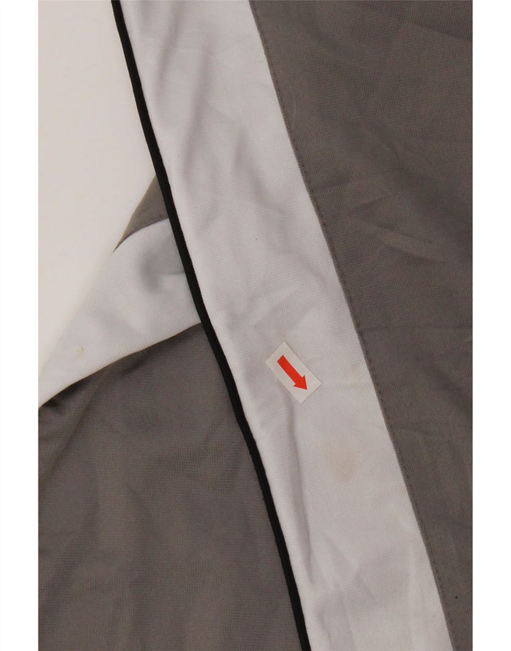 Chłopięce spodnie dresowe Puma z grafiką 9-10 lat, średnioszare, z blokami kolorów