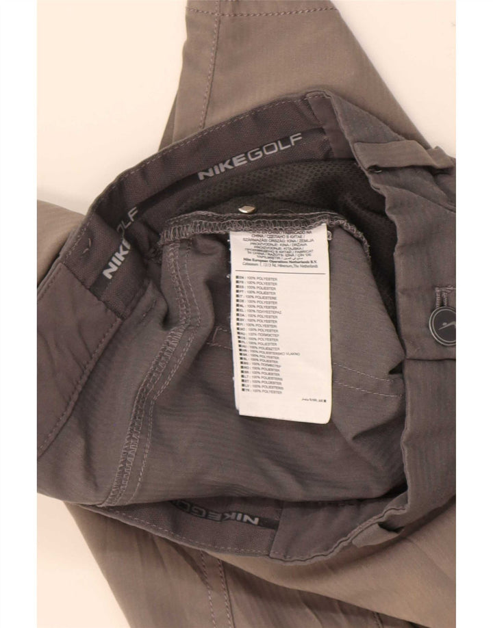 Damskie spodenki Nike Dri Fit W34, duże, szare, poliestrowe