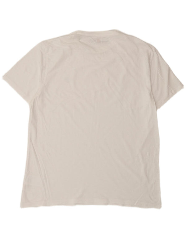 T-shirt męski slim fit Timberland, top XL, biała bawełna