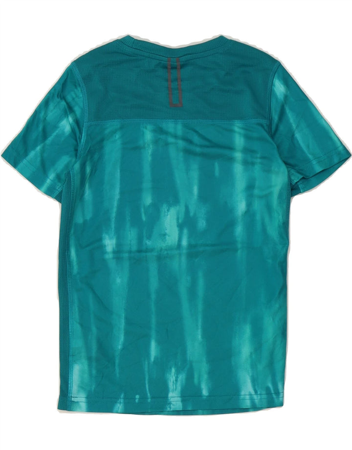 RUSSELL ATHLETIC Boys T-Shirt Top 7-8 Years Medium  Turquoise Tie Dye Vintage Russell Athletic and Second-Hand Russell Athletic from Messina Hembry 