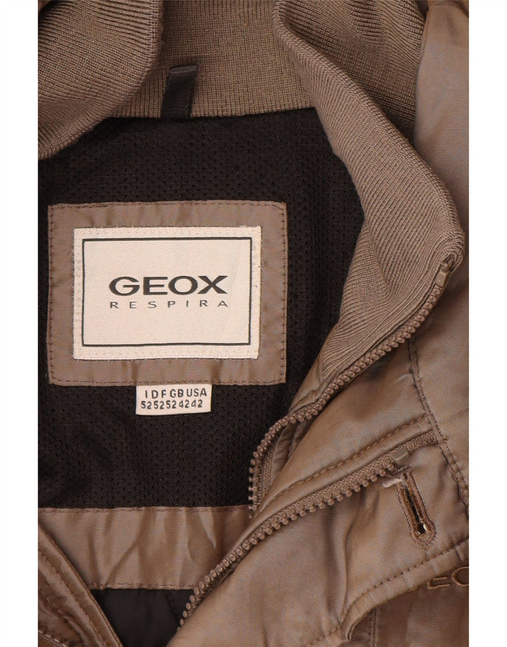 Męska kurtka użytkowa Geox Respira UK 42 XL, brązowa, poliamid