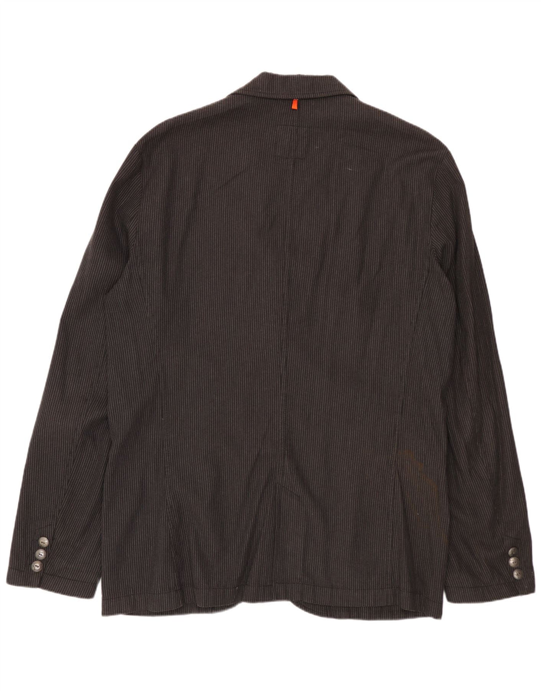 Męska marynarka zapinana na 2 guziki HUGO BOSS UK 42 XL, szara w prążki