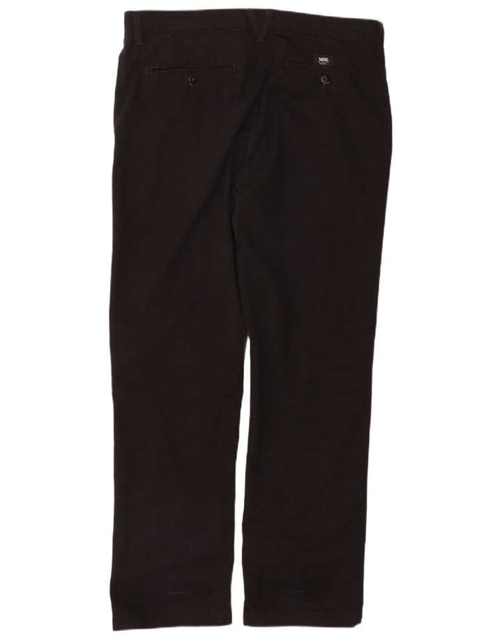 Męskie spodnie chino Vans o swobodnym kroju W36 L32, czarny poliester