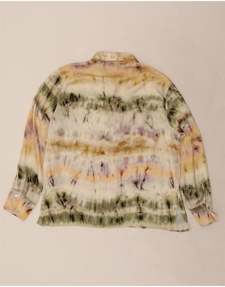 Damska bluzka koszulowa Zara UK 16, duża, wielobarwna, z poliestru typu tie-dye