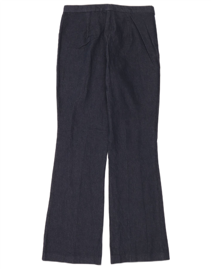 Spodnie damskie Zara Bootcut średnie W28 L32 granatowe bawełniane