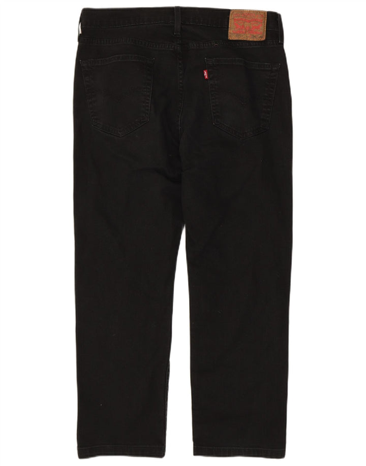 Męskie dżinsy Levi's 514 Straight W34 L27 Czarna bawełna