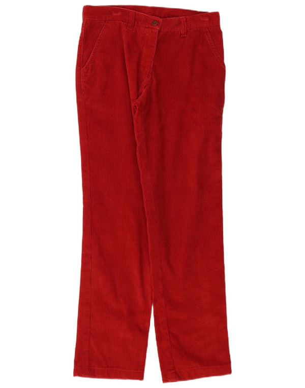 Damskie sztruksowe spodnie Kappa Perfect Fit IT 42 Medium W30 L31 Czerwone