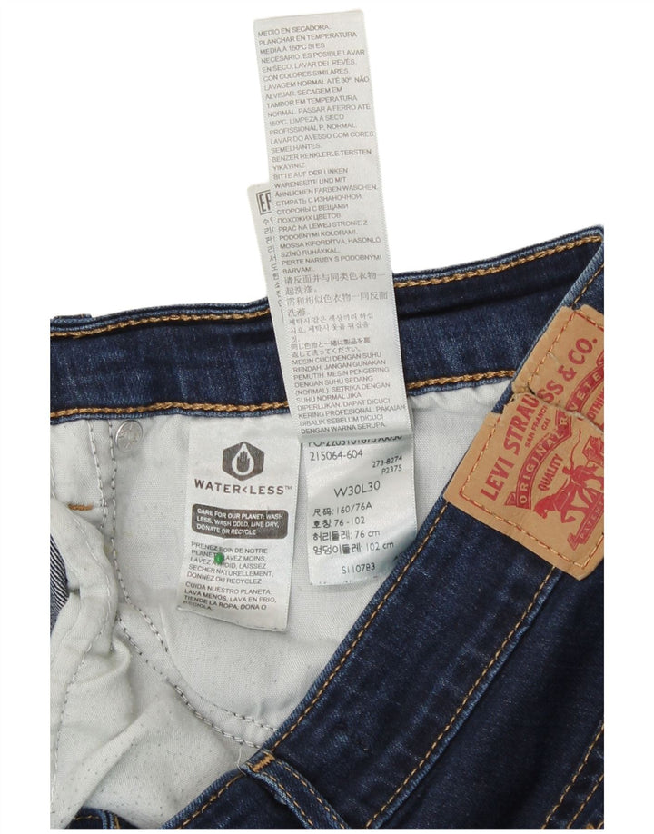 Damskie dżinsy Levi's 720 z wysokim stanem Bootcut W30 L30 Granatowa bawełna