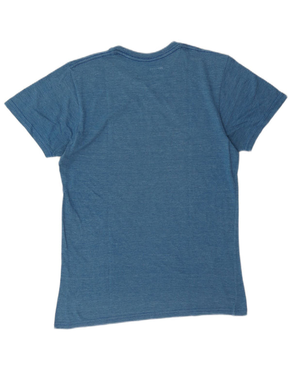 Damska koszulka z grafiką Hard Rock Cafe Lizbona Top UK 10 Small Blue Flecked