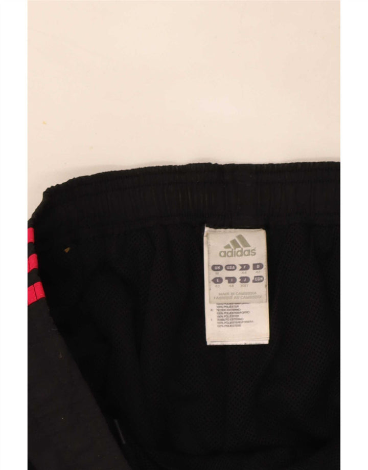 Damskie spodnie dresowe Adidas Capri UK 16, duże, czarne, poliestrowe