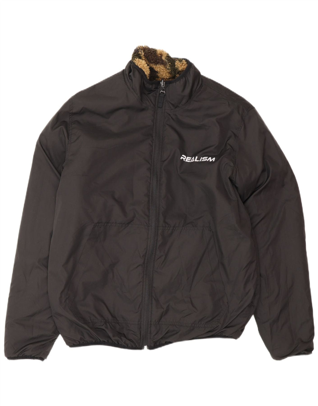 CHAPTER Męska dwustronna kurtka polarowa UK 38, średni kamuflaż khaki