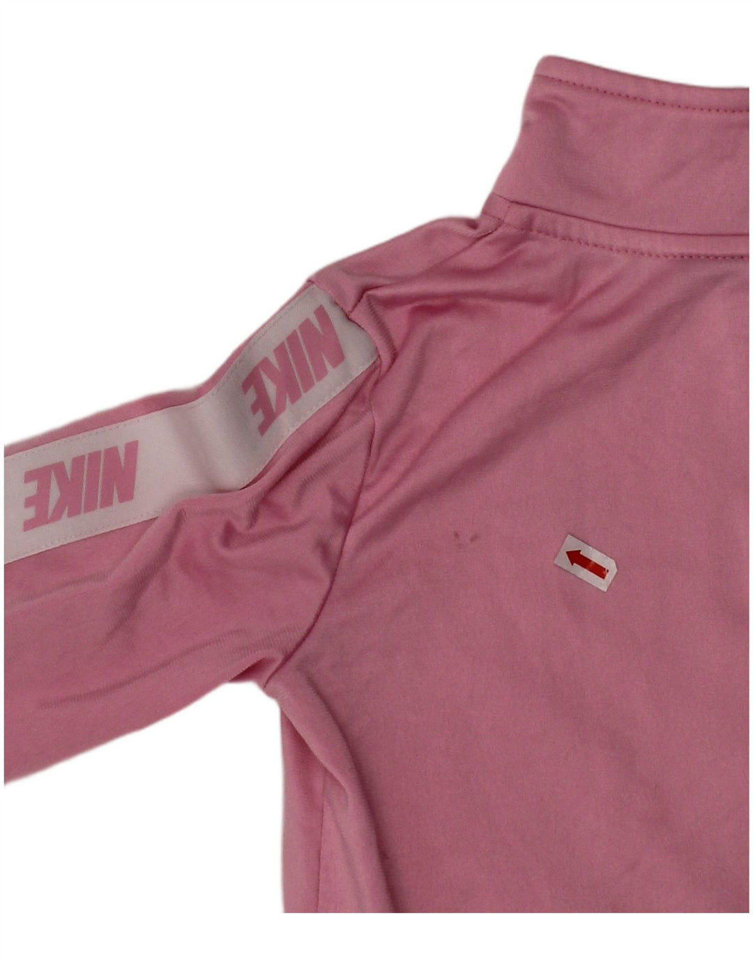 NIKE Boys Graphic Tracksuit Top Jacket 3-4 Years XS Pink Polyester