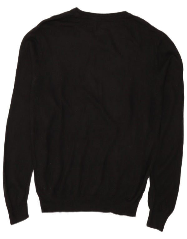 Męski sweter Pierre Cardin z dekoltem w kształcie litery V, XL, czarny akryl