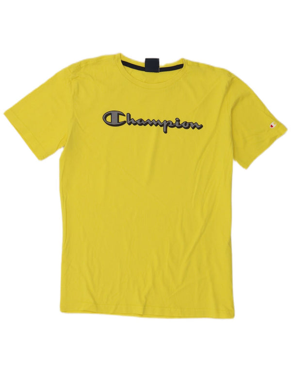Champion Boys Graphic T-Shirt Top 15-16 Years 2XL Yellow