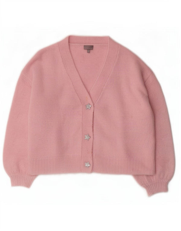 Sweter damski oversize Oliver Bonas UK 10, mały, różowy, akrylowy