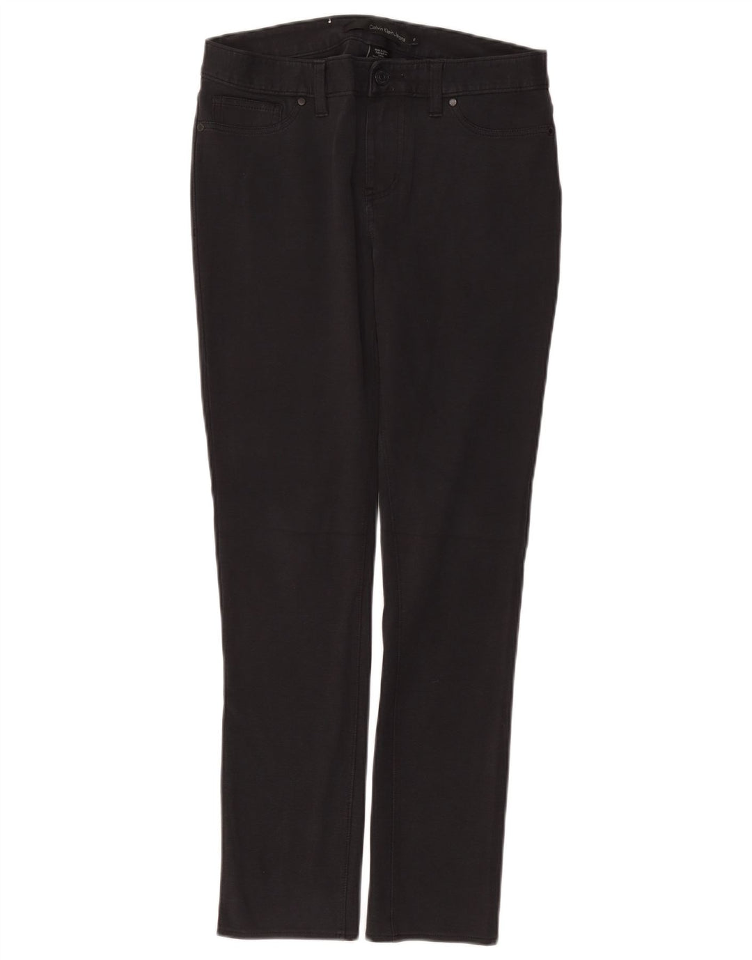 Damskie spodnie typu slim casual CALVIN KLEIN US 6 Medium W30 L28 Szara bawełna