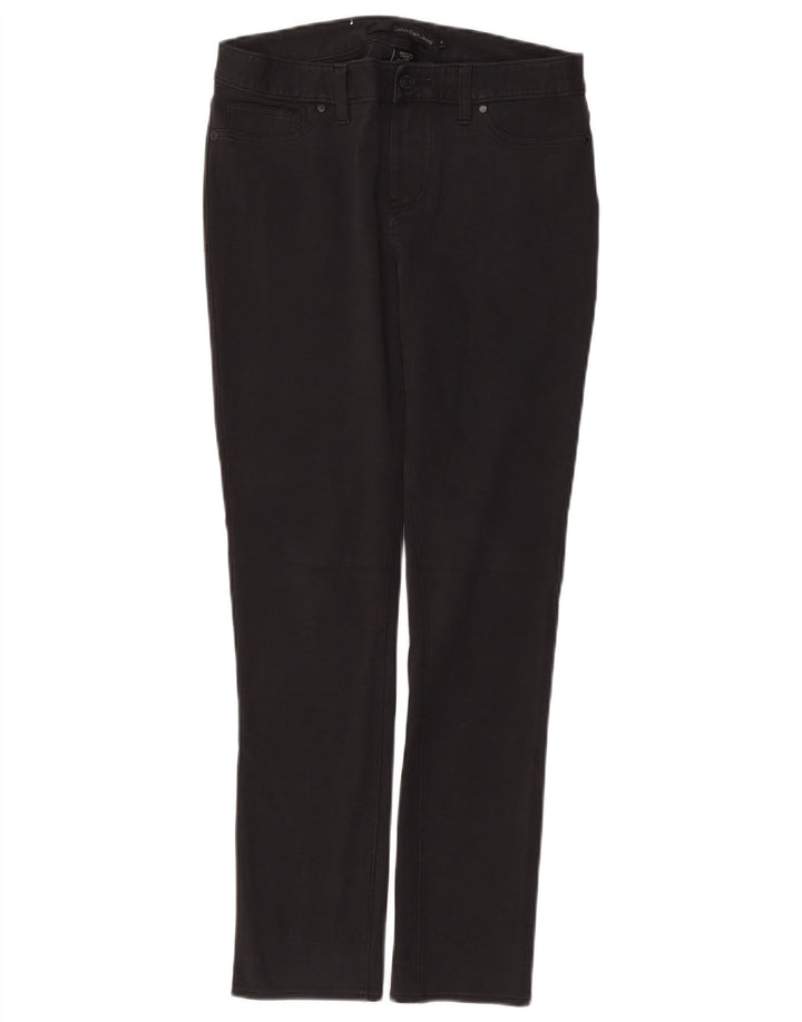 Damskie spodnie typu slim casual CALVIN KLEIN US 6 Medium W30 L28 Szara bawełna