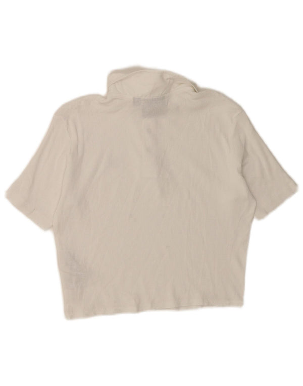 Damska koszulka polo DICKIES, UK 12, średnia biała bawełna