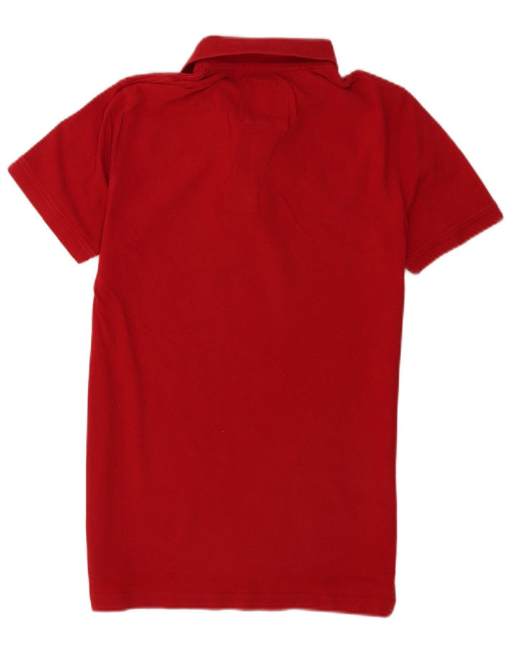 Crew Clothing Męska koszulka polo, mała, czerwona, bawełniana