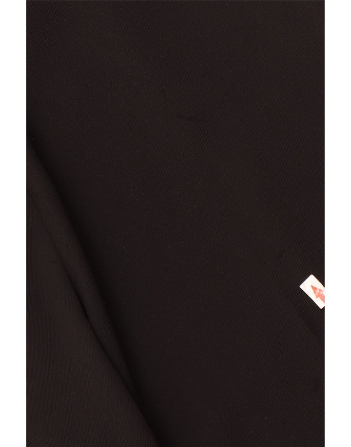 Damskie spodnie chino z szeroką nogawką Zara, średnie W28 L29, czarny poliester