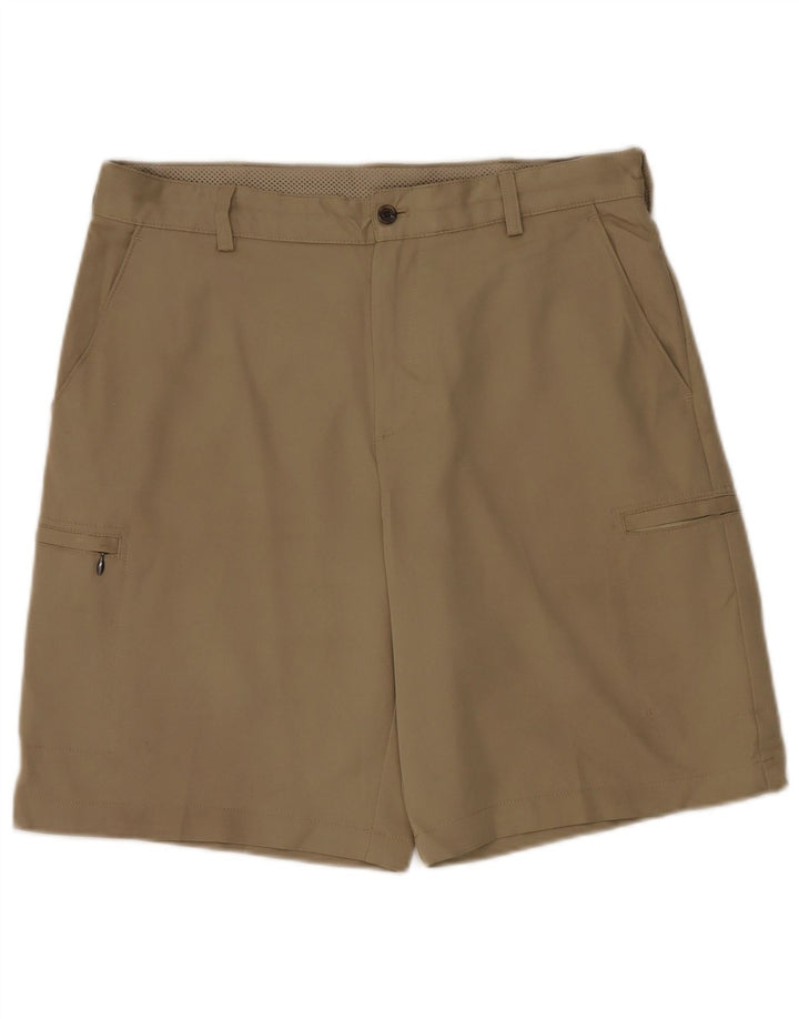Męskie szorty cargo Izod Classic Fit W34, duże, khaki, poliester