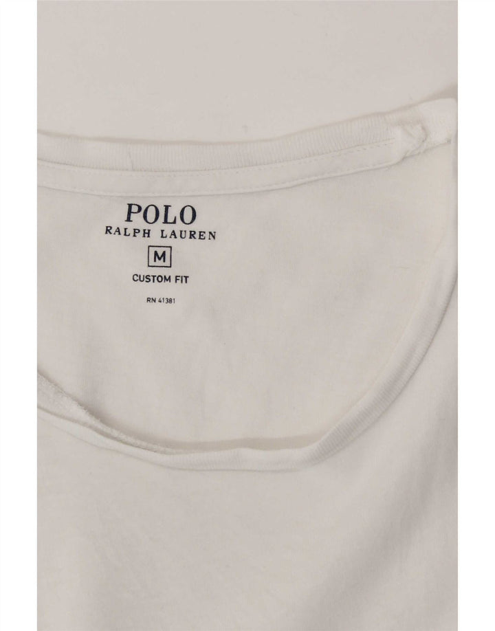 Koszulka męska Polo Ralph Lauren o dopasowanym kroju, średnia biel