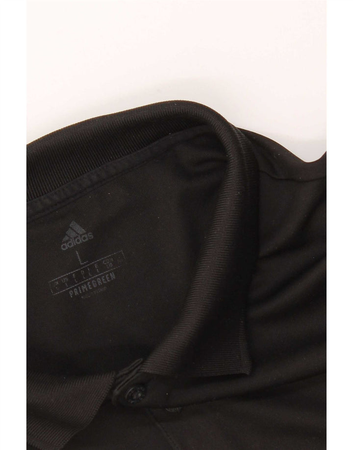 Męska koszulka polo Adidas, duża, czarna