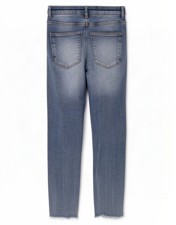 Damskie jeansy skinny z wysokim stanem Zara EU 38 Small W24 L25 Niebieska bawełna