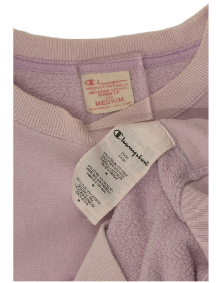 Damski sweter oversize Champion UK 14, średni fiolet, bawełna