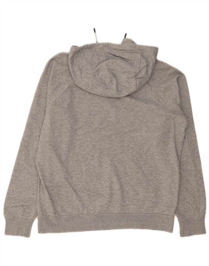 Męski sweter z kapturem NIKE z grafiką, średnioszary, bawełniany w cętki
