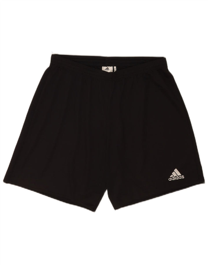 Męskie spodenki sportowe Adidas Climalite, duże, czarne, poliestrowe