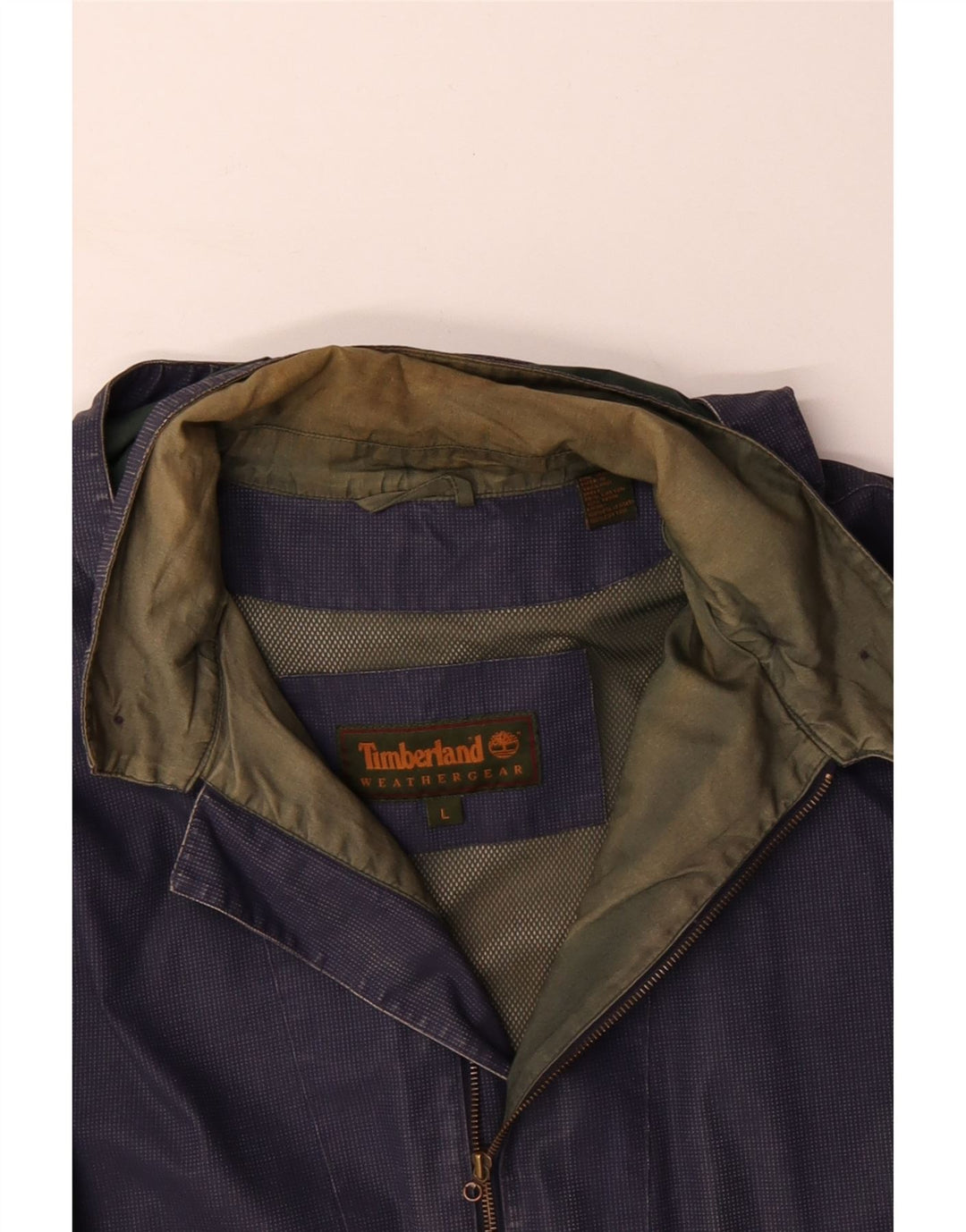 Męska kurtka przeciwdeszczowa z kapturem TIMBERLAND Weathergear UK 40, duża, granatowa