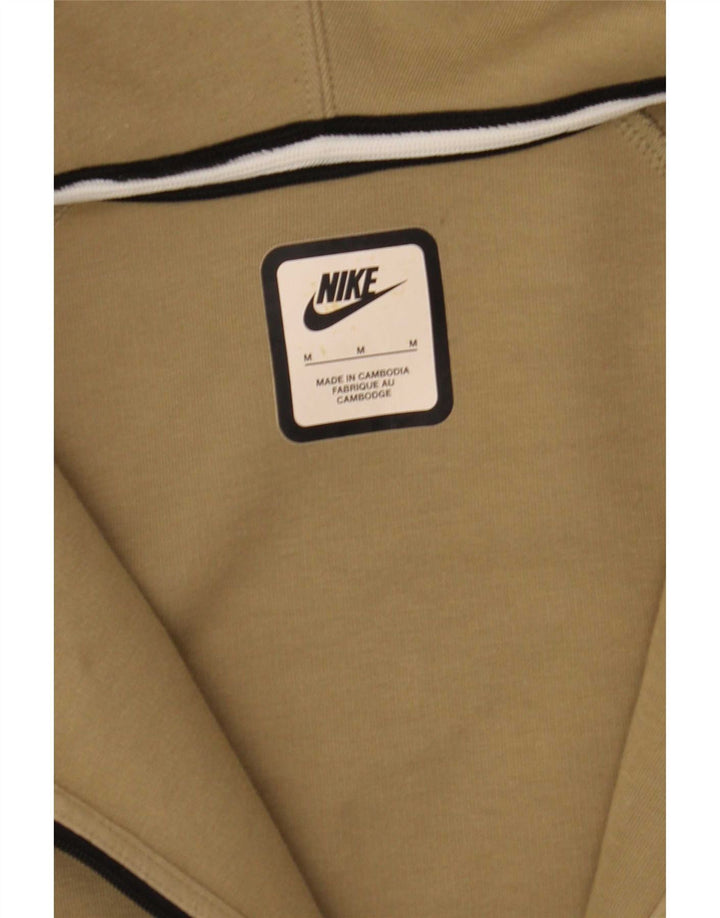 Męski sweter z kapturem i zamkiem błyskawicznym Nike, bawełna w kolorze khaki