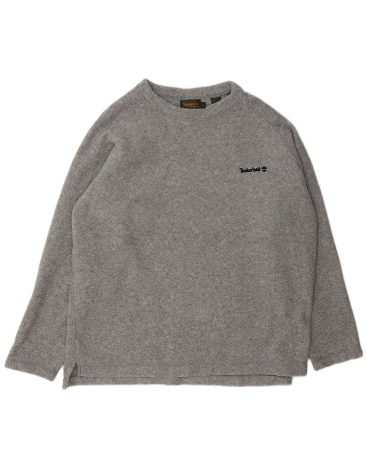 Męski sweter polarowy Timberland, duży, szary, nakrapiany poliester